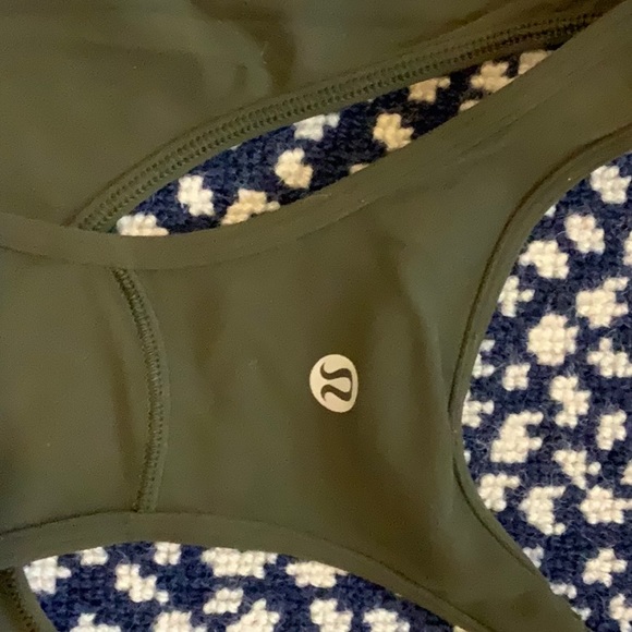 Olive green LuluLemon tank - Picture 2 of 3